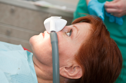 A woman under nitrous oxide sedation from Placentia Oral Surgery in Placentia, CA