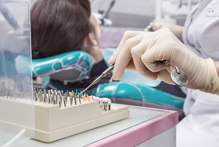 A woman having surgery at Placentia Oral Surgery 